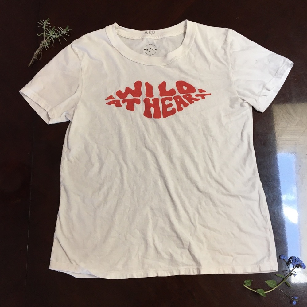 White “Wild at Heart” T-Shirt (S)